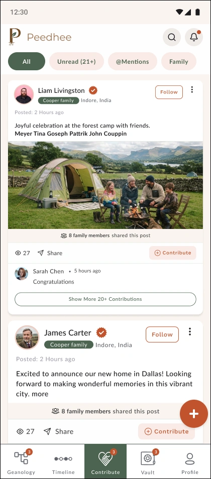 Relatives network